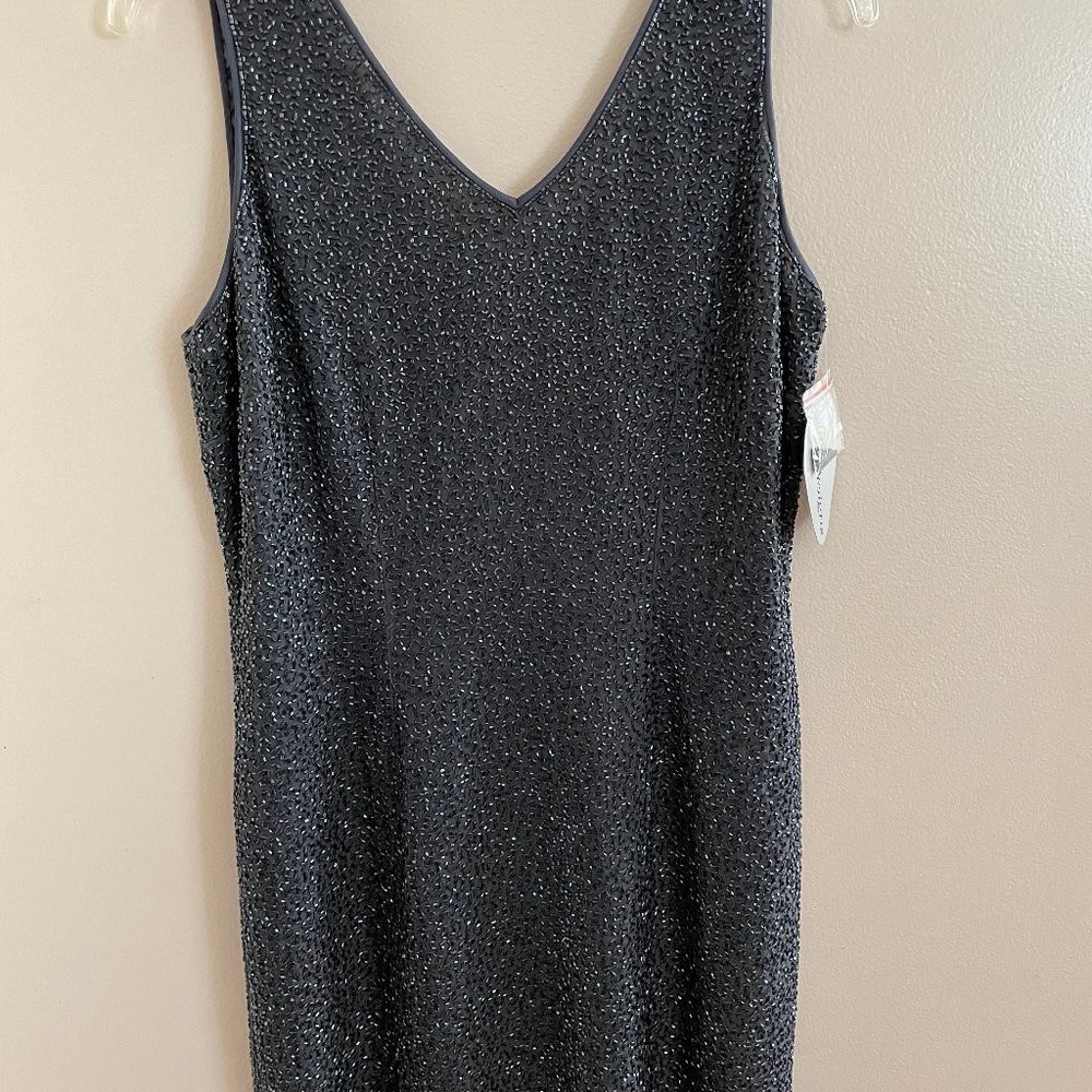 Beaded short cocktail dress, size M